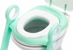 Zavelo Toilet Trainer Met Trapje | Brilverkleiner Met Handvaten En Opstapje | Opvouwbaar Toilet Met Afneembaar Zitje | WC Zindelijkheids Training Voor Jongens/Meisjes | Urinoirs Voor Kind/Peuter Van 2 Tot 7 Jaar | Mint -Babyproducten Promotie Winkel 1200x821 3