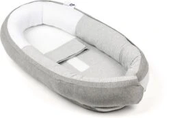 Doomoo Cocoon - Babynestje - Biologisch Katoen En 74 X 46 Cm - Classic Grey