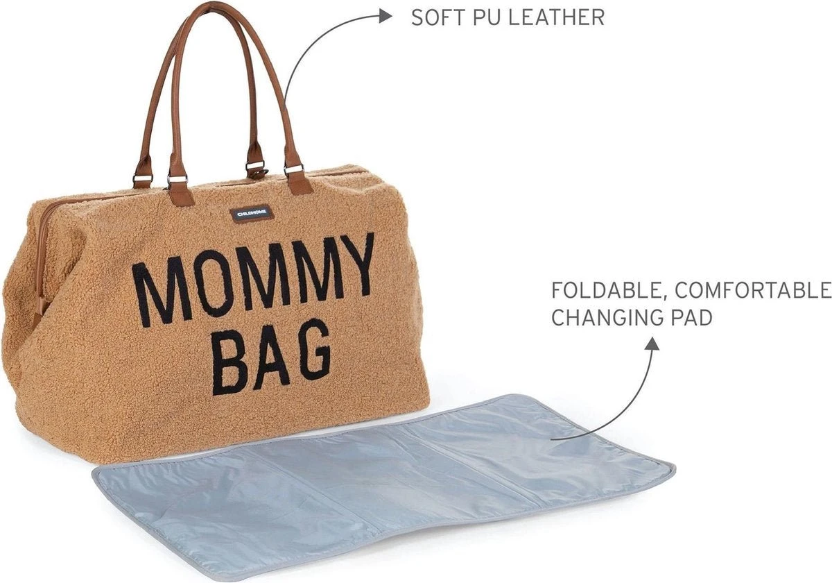 Mommy Bag Groot - Teddy - Beige Childhome Mommy Bag Groot - Teddy - Beige -Babyproducten Promotie Winkel 1200x840 3
