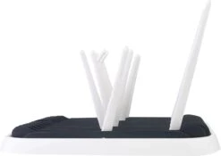 STACK Flessen Droogrek | Zwart - Geschikt Voor Flessen En Doppen - Droogrek Voor Flessen - Baby Flessenrek - Afdruiprek Baby - Drying Rack - Babyfles Droogrek - Afdruiprek Fles Met Lekbak - Afdruiprek - Babyflessen - Flessenrek