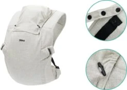 Fillikid Premium Draagzak - 2 In 1 - Ergonomisch - EU Gecertificeerd - Natural Sand - Ontworpen Met Draagconsulent -Babyproducten Promotie Winkel 1200x856 4