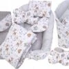 Babynestje Set Pasgeborenen - Knuffelnest Baby Nestje Bed Set 7-delig - Baby Cocon- Herten Vrienden- ÖKO-TEX Normen