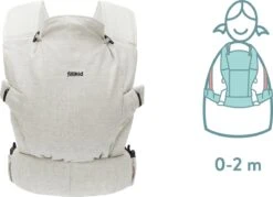 Fillikid Premium Draagzak - 2 In 1 - Ergonomisch - EU Gecertificeerd - Natural Sand - Ontworpen Met Draagconsulent -Babyproducten Promotie Winkel 1200x871 3
