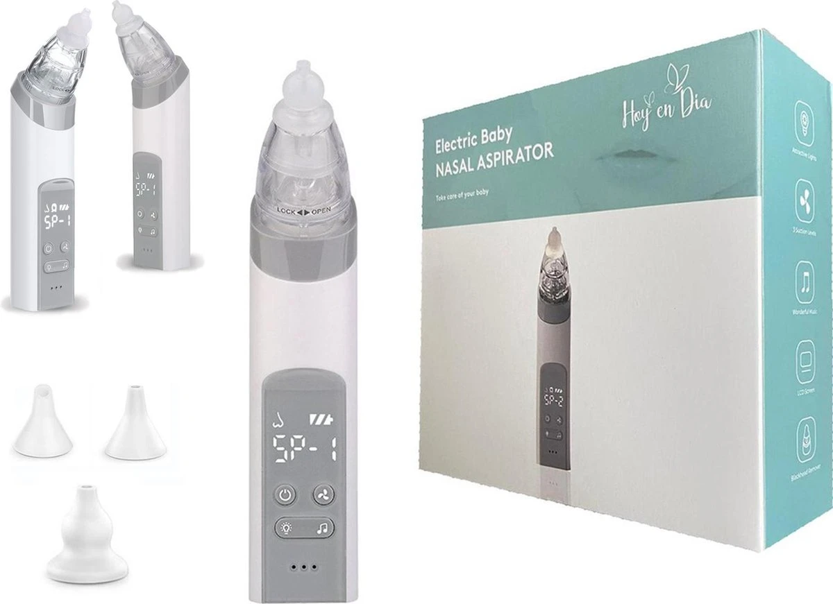 Hoy en Dia Neusreiniger baby Snoetenpoetsers – Elektrische Neuszuiger en Blackhead Remover- Neuspeer met USB - Muziek Hoy En Dia Neusreiniger Baby Snoetenpoetsers – Elektrische Neuszuiger En Blackhead Remover- Neuspeer Met USB - Muziek -Babyproducten Promotie Winkel