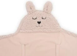 Jollein Wikkeldeken Bunny 100x105cm - Pale Pink -Babyproducten Promotie Winkel 1200x884 4