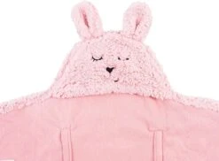 Jollein Wikkeldeken Bunny 100x105cm - Pale Pink -Babyproducten Promotie Winkel 1200x884 5