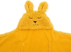Jollein Wikkeldeken Bunny 100x105cm - Mustard -Babyproducten Promotie Winkel 1200x886 2