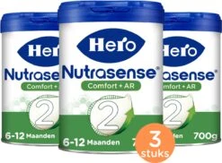Hero Baby Nutrasense Comfort+ 2 (6+ Maanden) - Flesvoeding - 3 Stuks -Babyproducten Promotie Winkel 1200x886 3