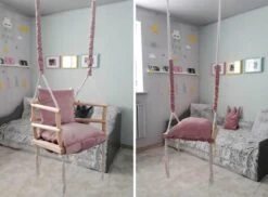 Merkloos Babyschommel Babyzitje - Stof Hout - Babyschommel Binnen - Kinderschommel - Schommel Baby Zitje - Schommelzitjes - Schommelstoel - Roze 5 Merkloos Babyschommel Babyzitje - Stof Hout - Babyschommel Binnen - Kinderschommel - Schommel Baby Zitje - Schommelzitjes - Schommelstoel - Roze -Babyproducten Promotie Winkel 1200x886 6