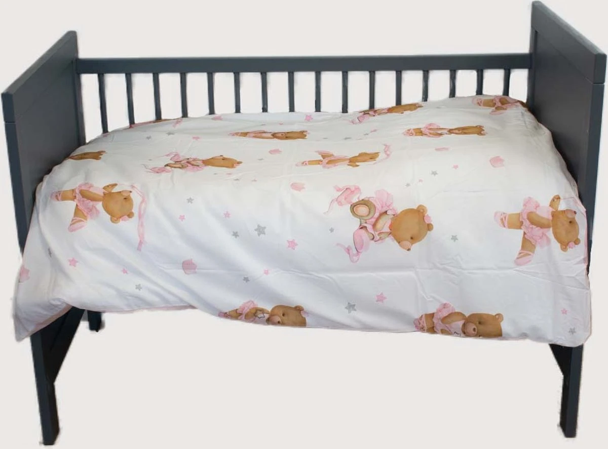 Decoware® Ledikant dekbedovertrek Ballerina beer - katoen renforce - 100x135 cm - 40x60 cm Decoware® Ledikant Dekbedovertrek Ballerina Beer - Katoen Renforce - 100x135 Cm - 40x60 Cm -Babyproducten Promotie Winkel 1200x887 1