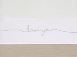 Jollein Baby Laken Ledikant 120x150cm Love You - Nougat -Babyproducten Promotie Winkel 1200x887 2