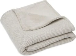 Jollein Baby Deken Wieg 75x100cm Basic Knit - Nougat/Fleece -Babyproducten Promotie Winkel 1200x890 3