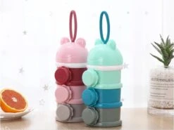 Melkpoeder Toren - Babyvoeding Bewaarbakjes - Melkpoeder Doseerdoosjes - Kraam Cadeau - BPA Vrij / ROZE -Babyproducten Promotie Winkel 1200x898 5