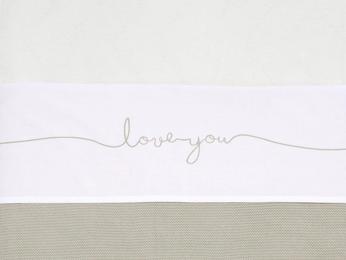 Jollein Baby Laken Wieg 75x100cm Love you - Nougat Jollein Baby Laken Wieg 75x100cm Love You - Nougat -Babyproducten Promotie Winkel 1200x900 72