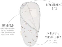Puckababy Inbakerslaapzak Original Piep 0-3 Maanden - Cotton Flower -Babyproducten Promotie Winkel 1200x907 10