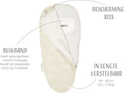 Puckababy Inbakerslaapzak Original Piep 0-3 Maanden - Seashell Sand -Babyproducten Promotie Winkel 1200x907 2
