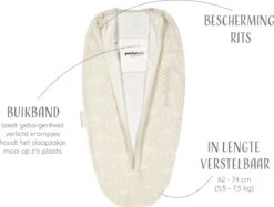 Puckababy Inbakerslaapzak Original Mini 3-6 Maanden - Cotton - Seashell Sand -Babyproducten Promotie Winkel 1200x907 4