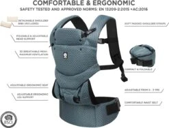 Dooky Ergonomische Draagzak Urban Comfort Green Emerald 3 Dooky Ergonomische Draagzak Urban Comfort Green Emerald -Babyproducten Promotie Winkel 1200x912 1