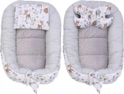 Babynestje Set Pasgeborenen - Knuffelnest Baby Nestje Bed Set 7-delig - Baby Cocon- Herten Vrienden- ÖKO-TEX Normen -Babyproducten Promotie Winkel 1200x913 2