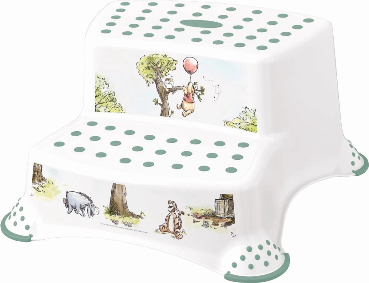 Keeeper Winnie De Poeh Wit 2 Treden Opstapje 10032 Keeeper Winnie De Poeh Wit 2 Treden Opstapje 10032 -Babyproducten Promotie Winkel