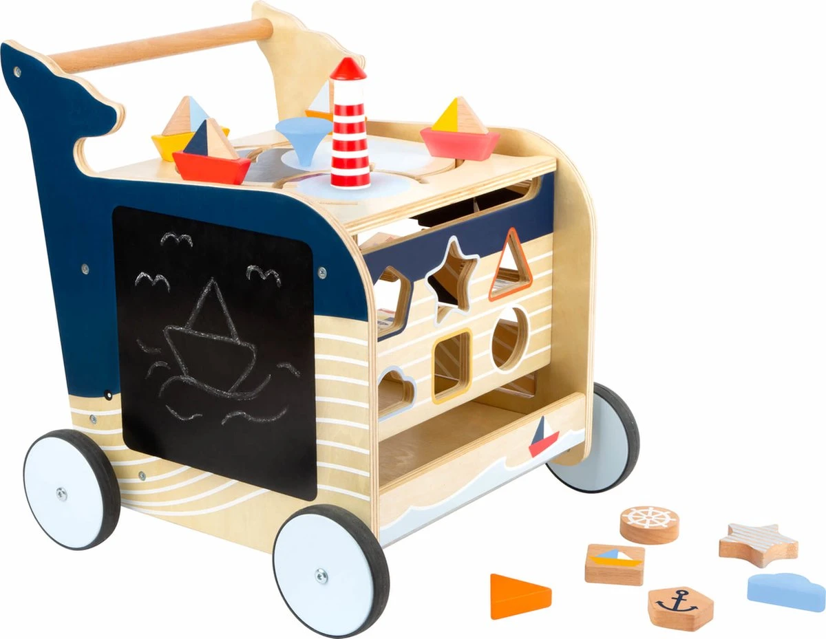 Baby Walvis Loopwagen - Houten speelgoed vanaf 1 jaar Baby Walvis Loopwagen - Houten Speelgoed Vanaf 1 Jaar -Babyproducten Promotie Winkel 1200x929 3
