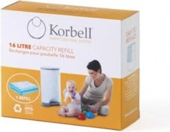 Korbell Luieremmer Navulling - 15L Zak - 3 Stuks 5 Korbell Luieremmer Navulling - 15L Zak - 3 Stuks -Babyproducten Promotie Winkel 1200x931