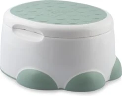 Bumbo - Step 'n Potty Hemlock Green -Toilet Trainer- Brilverkleiner Met Opstapje -Toilet Bril Zitje - 3 In 1 WC Potje -WC Zindelijkheids Training Voor Jongens/Meisjes - Urinoirs Voor Kind/Peuter Van 2 Tot 7 Jaar - Wit Met Groen -Babyproducten Promotie Winkel 1200x949