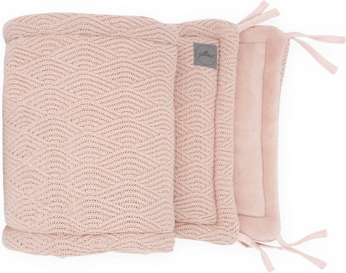 Jollein Bedomrander River Knit 180x35cm - Pale Pink Jollein Bedomrander River Knit 180x35cm - Pale Pink -Babyproducten Promotie Winkel 1200x949 3