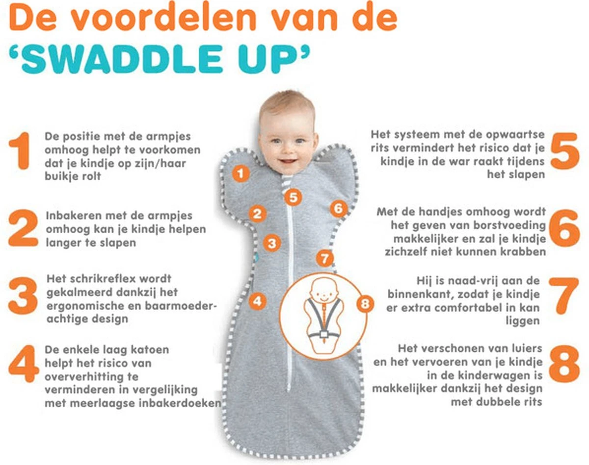 Love to Dream™ Babyslaapzak Swaddle Up™ - Inbakeren afbouwen - Baby 4-6 maanden - 6-8.5 kg - All Season - Grijs Love To Dream™ Babyslaapzak Swaddle Up™ - Inbakeren Afbouwen - Baby 4-6 Maanden - 6-8.5 Kg - All Season - Grijs -Babyproducten Promotie Winkel 1200x949 4