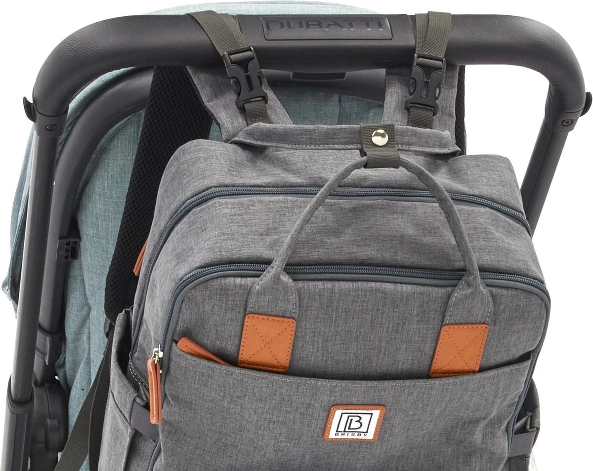 Brisby slijtvaste Luiertas – verzorgingstas – met buggymontage -Donkergrijs Brisby Slijtvaste Luiertas – Verzorgingstas – Met Buggymontage -Donkergrijs -Babyproducten Promotie Winkel 1200x955 6