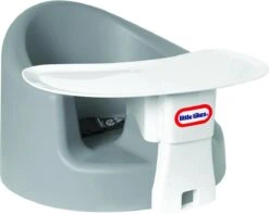 Little Tikes Babyzitje My First Seat - Vanaf 4 Maanden - Foam Vloerzitje Met Tafeltje - Grijs