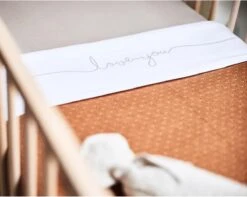 Jollein Baby Laken Ledikant 120x150cm Love You - Nougat -Babyproducten Promotie Winkel 1200x957 2