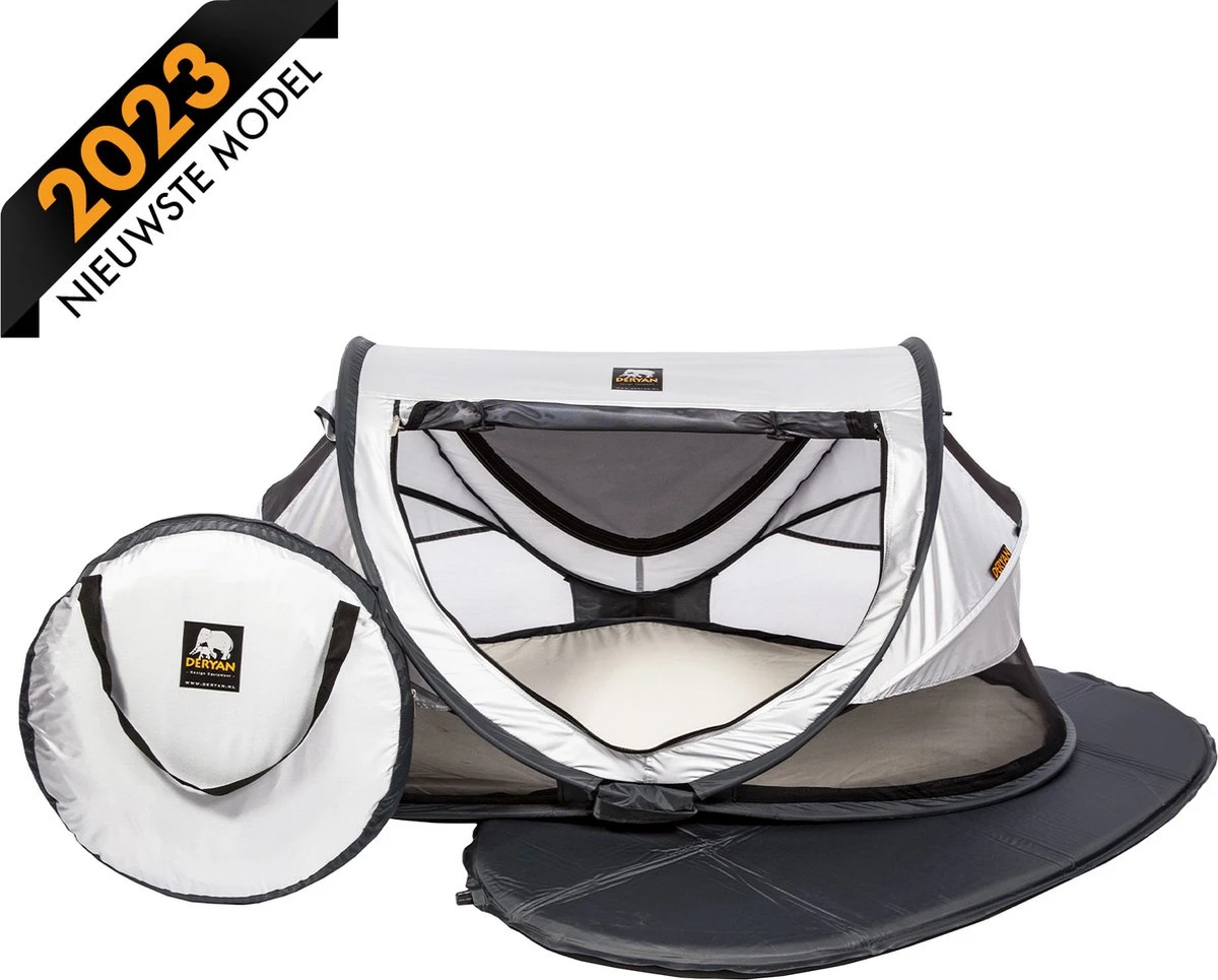 Deryan Peuter Luxe Campingbedje – Inclusief zelfopblaasbare matras - Silver Deryan Peuter Luxe Campingbedje – Inclusief Zelfopblaasbare Matras - Silver -Babyproducten Promotie Winkel 1200x965 4