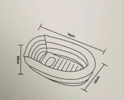Bambino© Opblaasbaar Babybad - Donkergrijs - 78 X 52 X 30 Cm | Ideaal Voor Op Reis | 0-12 Maanden -Babyproducten Promotie Winkel 1200x971 1