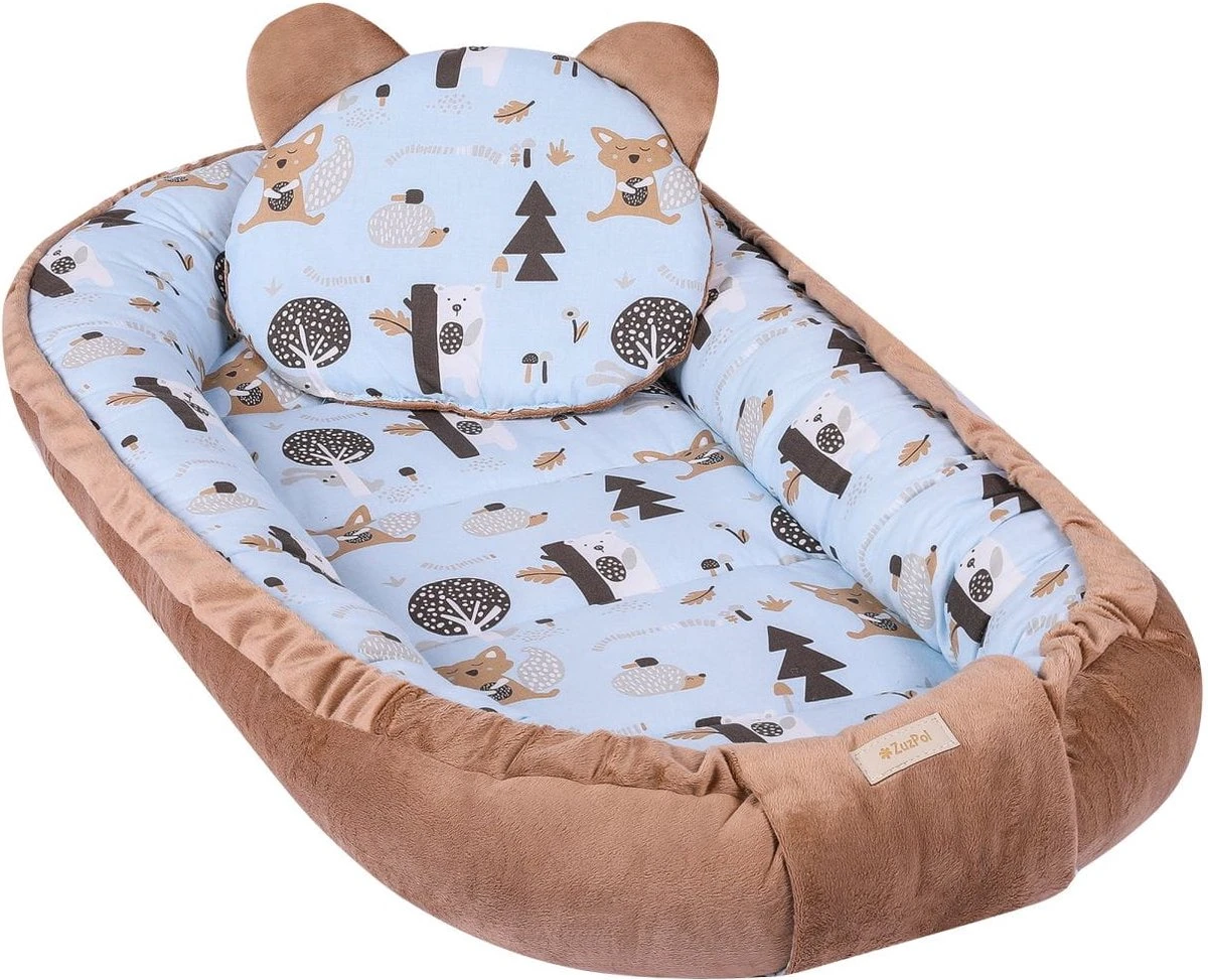 LUXE babynestje 4 delige SET / Kraamcadeau / GRATIS wiegdeken met kussen / Bosdieren bruin LUXE Babynestje 4 Delige SET / Kraamcadeau / GRATIS Wiegdeken Met Kussen / Bosdieren Bruin -Babyproducten Promotie Winkel 1200x973 3