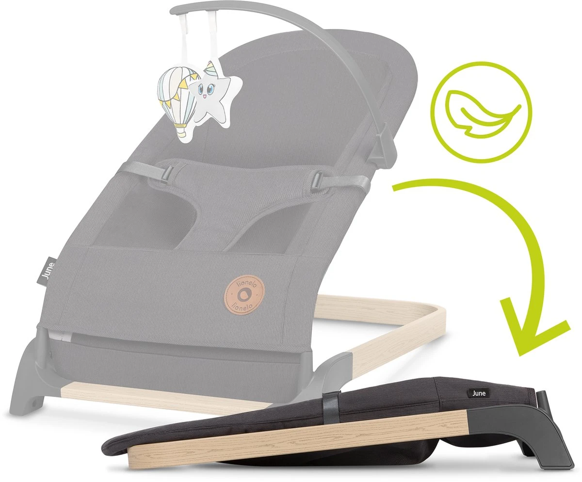 Lionelo June - Babyschommel - tot 9 kg - 3-punts veiligheidsgordels - Lichtgewicht Lionelo June - Babyschommel - Tot 9 Kg - 3-punts Veiligheidsgordels - Lichtgewicht -Babyproducten Promotie Winkel 1200x994 11