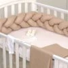MamaLoes Amy Beige 210 Cm Braided Bedbumper 84479