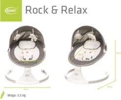 4Baby Rock 'n Relax Grijs - Babyschommel - Elektronische BabySwing - 5 Snelheden - Inclusief Accessoires 9 4Baby Rock 'n Relax Grijs - Babyschommel - Elektronische BabySwing - 5 Snelheden - Inclusief Accessoires -Babyproducten Promotie Winkel 1200x996 8