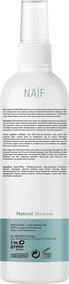 Naïf Easy Styling Haarlotion - Baby en Kind - 150ml - met Natuurlijke Ingrediënten Naïf Easy Styling Haarlotion - Baby En Kind - 150ml - Met Natuurlijke Ingrediënten -Babyproducten Promotie Winkel 294x1200 1