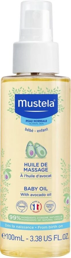 Mustela - Normal Skin Massage Oil Spray - -Babyproducten Promotie Winkel 331x1200 1