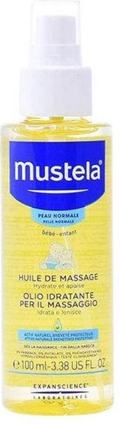 Mustela - Normal Skin Massage Oil Spray - -Babyproducten Promotie Winkel 340x1200