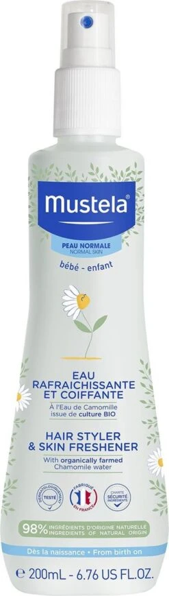 Mustela Verfrissend Water Haar En Lichaam - 200ml -Babyproducten Promotie Winkel 341x1200