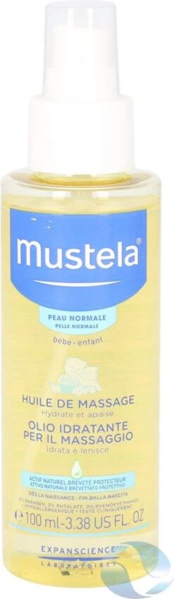 Mustela - Normal Skin Massage Oil Spray - -Babyproducten Promotie Winkel 349x1200