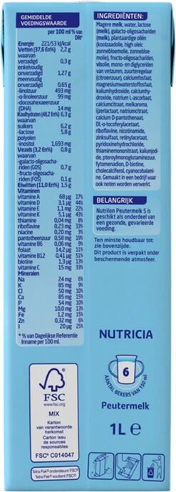 Nutrilon 5 Peutermelk Kant & Klaar - Van 2 Tot 3 Jaar - 4 X 1L -Babyproducten Promotie Winkel 430x1200 1