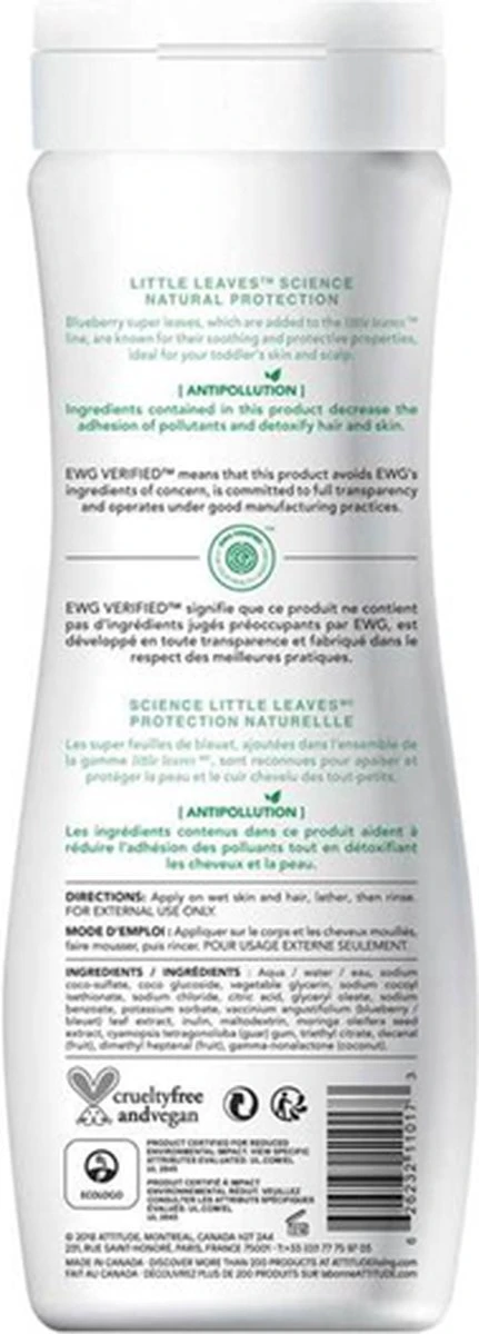 Attitude Little Leaves 2-in-1 Shampoo Watermeloen & Kokos Attitude Little Leaves 2-in-1 Shampoo Watermeloen & Kokos -Babyproducten Promotie Winkel