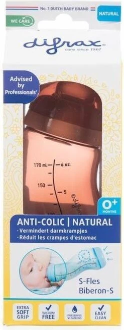 Difrax Anti-Colic S-Babyfles Natural - 170 Ml - Brick/Roodbruin 7 Difrax Anti-Colic S-Babyfles Natural - 170 Ml - Brick/Roodbruin -Babyproducten Promotie Winkel 453x1200 2