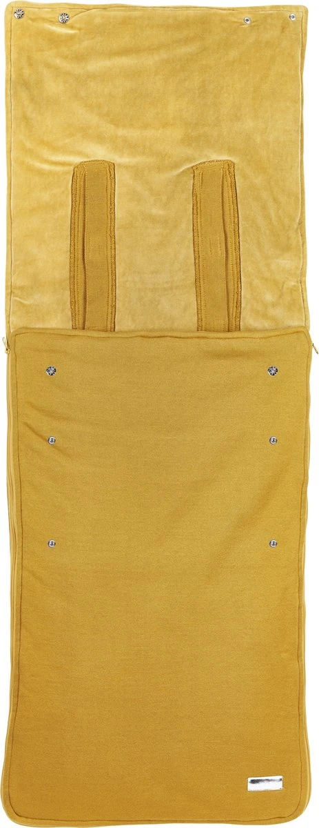 Meyco buggy voetenzak Knit basic - honey gold Meyco Buggy Voetenzak Knit Basic - Honey Gold -Babyproducten Promotie Winkel 463x1200 1