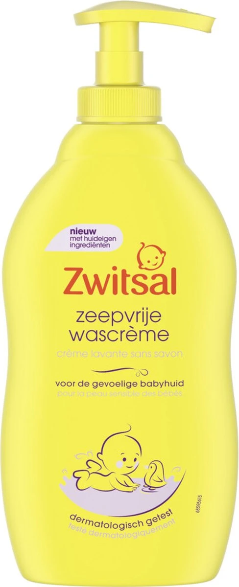 Zwitsal Baby Zeepvrije Wascrème - 3 x 400 ml - Voordeelverpakking Zwitsal Baby Zeepvrije Wascrème - 3 X 400 Ml - Voordeelverpakking -Babyproducten Promotie Winkel 488x1200 2