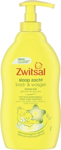 Zwitsal - Slaap Zacht - Bad & Wasgel - Eucalyptus - 400ml -Babyproducten Promotie Winkel 489x1200 4