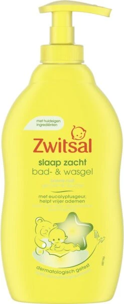 Zwitsal - Slaap Zacht - Bad & Wasgel - Eucalyptus - 400ml -Babyproducten Promotie Winkel 490x1200 5